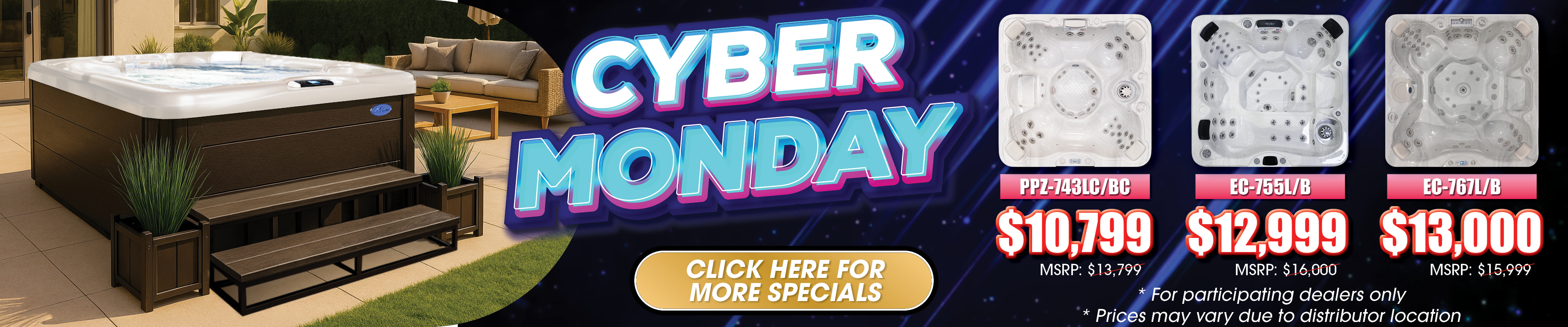 Calspas hot tub being used in a family setting - Lamesa